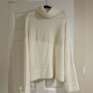 Cream cowl neck sweater